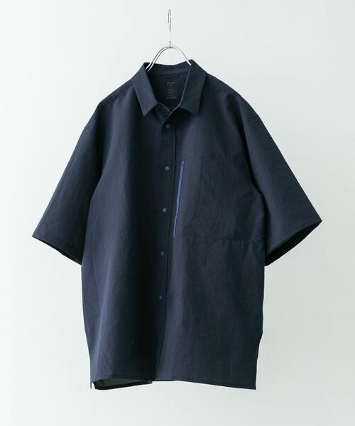 EKAL（エカル）の「『吸水速乾/軽量』DotAir SHORT-SLEEVE SHIRTS（シャツ/ブラウス・メンズ・ネイビー/ブラック/オリーブ・MEDIUM/LARGE）」の19枚目の写真