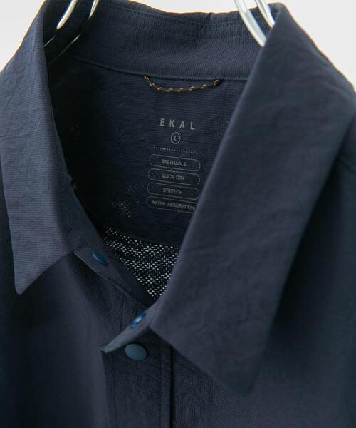 EKAL（エカル）の「『吸水速乾/軽量』DotAir SHORT-SLEEVE SHIRTS（シャツ/ブラウス・メンズ・ネイビー/ブラック/オリーブ・MEDIUM/LARGE）」の20枚目の写真