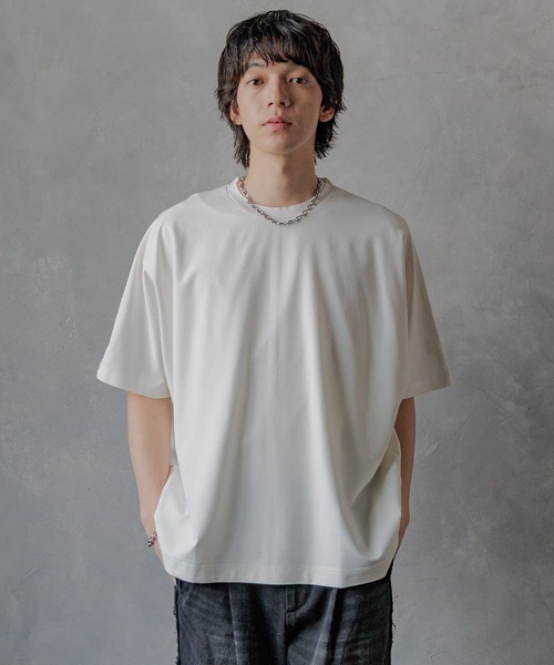 HARE(ハレ)の「【接触冷感 汗シミ低減】ICYポンチドルマンカットソー(HARE)(Tシャツ/カットソー・メンズ・ブラック/ホワイト/グレー/ブルー・SMALL/MEDIUM)」の22枚目の写真