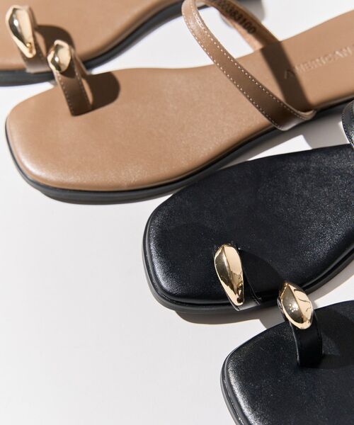 AMERICAN HOLIC（アメリカンホリック）の「リング トング サンダル（サンダル・レディース・ブラック/モカ・S/M/L）」の13枚目の写真