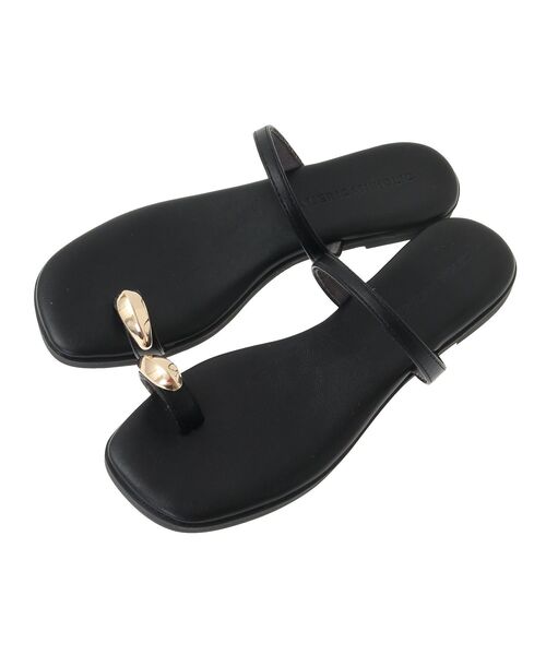 AMERICAN HOLIC（アメリカンホリック）の「リング トング サンダル（サンダル・レディース・ブラック/モカ・S/M/L）」の4枚目の写真