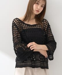 クロシェ　CLOCHE Tシャツ プルオーバー　レディース　未使用品 earth music&ecology tシャツ クロシェ風プルオーバー