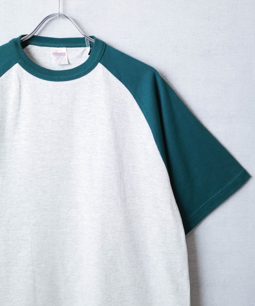 United Athle(ユナイテッドアスレ)の「【CBT1】【United Athle】5.6オンス ラグランスリーブ Tシャツ 5041(Tシャツ/カットソー・メンズ・ベージュ系その他/グリーン系その他/ホワイト×ブラック・MEDIUM/LARGE/X-LARGE/SMALL)」の13枚目の写真