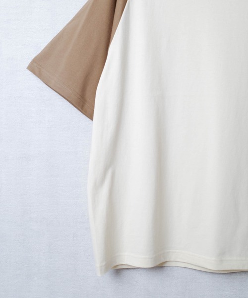United Athle(ユナイテッドアスレ)の「【CBT1】【United Athle】5.6オンス ラグランスリーブ Tシャツ 5041(Tシャツ/カットソー・メンズ・ベージュ系その他/グリーン系その他/ホワイト×ブラック・MEDIUM/LARGE/X-LARGE/SMALL)」の5枚目の写真