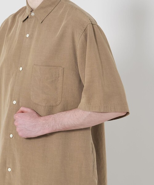 Steven Alan（スティーブンアラン）の「＜Steven Alan＞ スラブ レギュラーカラー ショートスリーブ シャツ ALINE LOOSE CASUAL（シャツ/ブラウス・メンズ・ベージュ/ブラック/ライトブルー/グレー・S/M/L/XL）」の20枚目の写真