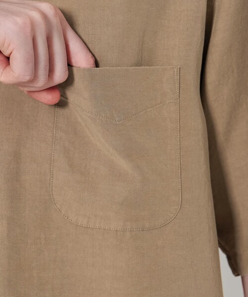 Steven Alan（スティーブンアラン）の「＜Steven Alan＞ スラブ レギュラーカラー ショートスリーブ シャツ ALINE LOOSE CASUAL（シャツ/ブラウス・メンズ・ベージュ/ブラック/ライトブルー/グレー・S/M/L/XL）」の22枚目の写真