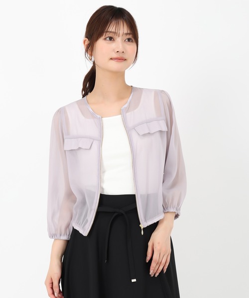 MISCH MASCH(ミッシュマッシュ)の「2025春夏新作 ラメシアーブルゾン(ブルゾン・レディース・ブラック/ホワイト/ラベンダー・フリ-)」の13枚目の写真