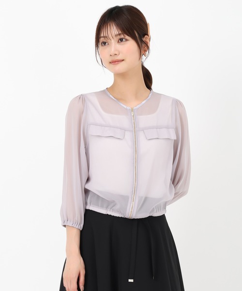 MISCH MASCH(ミッシュマッシュ)の「2025春夏新作 ラメシアーブルゾン(ブルゾン・レディース・ブラック/ホワイト/ラベンダー・フリ-)」の19枚目の写真