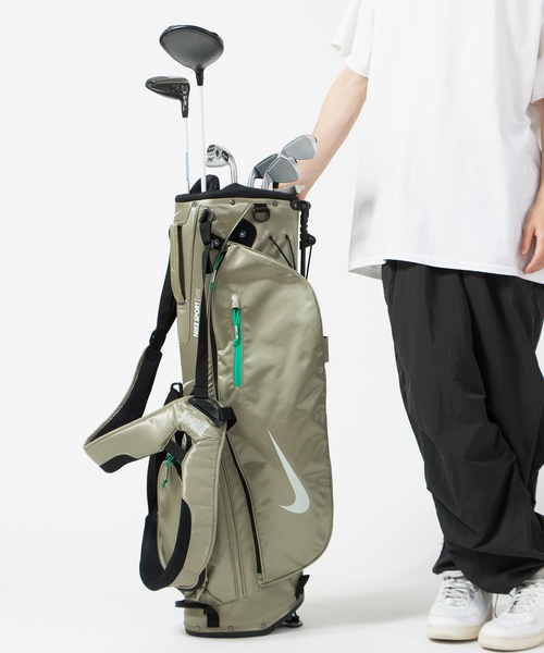 NIKE ナイキ キャディバッグ ゴルフ バック 9型 6分割 レッド