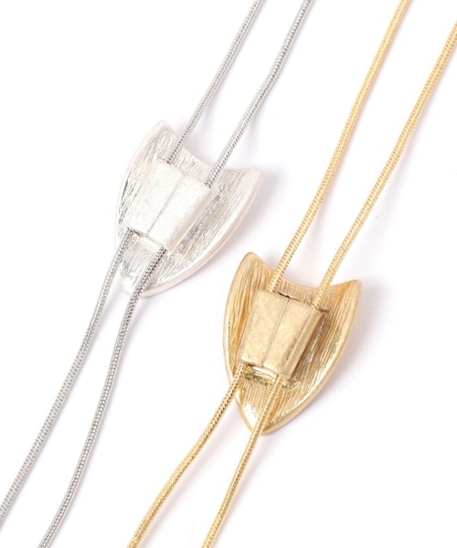 niko and...（ニコアンド）の「ウエスタンループタイネックレス（ネックレス・レディース・イエロー/グレー・0）」の4枚目の写真