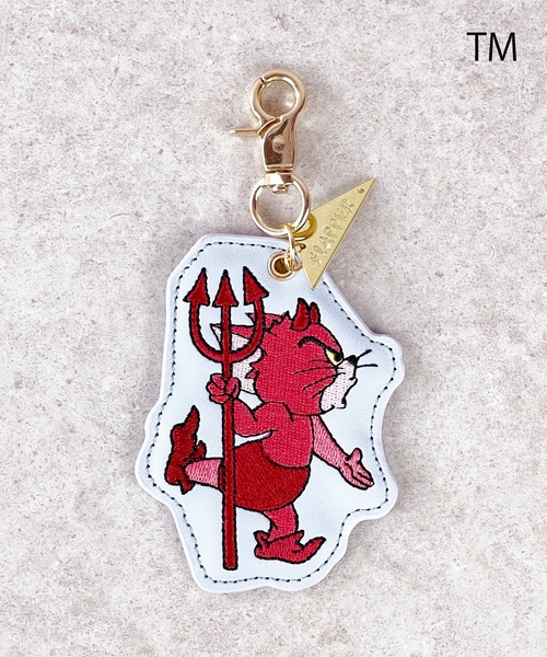 【том ё (プロフ必読♪)】記念日アニバーサリーチャーム9/27　4個 FLAPPER フラッパー:TOM＆JERRY トムとジェリー 天使と悪魔刺繍