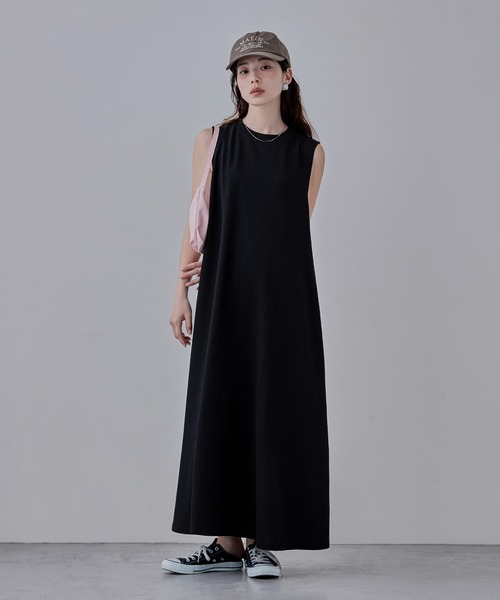 VIP価格*フェラガモ*ルレックス マキシワンピース ボルドー 高身長 バックオープンカットソーマキシワンピース （トール