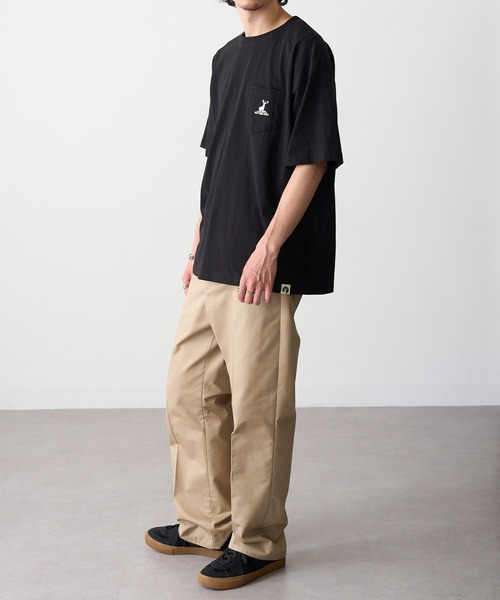 CAPTAIN STAG（キャプテンスタッグ）の「【CAPTAIN STAG】8051420 OE天竺【C100】ポケ付きワンポイントTシャツ（Tシャツ/カットソー・メンズ・ブラック/ネイビー/オフホワイト/グレー/グリーン・M/L/XL）」の17枚目の写真