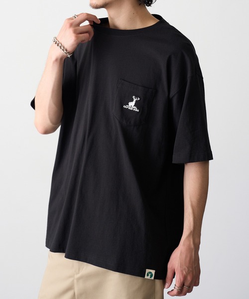 CAPTAIN STAG（キャプテンスタッグ）の「【CAPTAIN STAG】8051420 OE天竺【C100】ポケ付きワンポイントTシャツ（Tシャツ/カットソー・メンズ・ブラック/ネイビー/オフホワイト/グレー/グリーン・M/L/XL）」の16枚目の写真