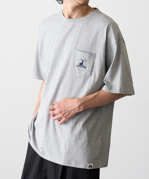 CAPTAIN STAG（キャプテンスタッグ）の「【CAPTAIN STAG】8051420 OE天竺【C100】ポケ付きワンポイントTシャツ（Tシャツ/カットソー・メンズ・ブラック/ネイビー/オフホワイト/グレー/グリーン・M/L/XL）」の21枚目の写真