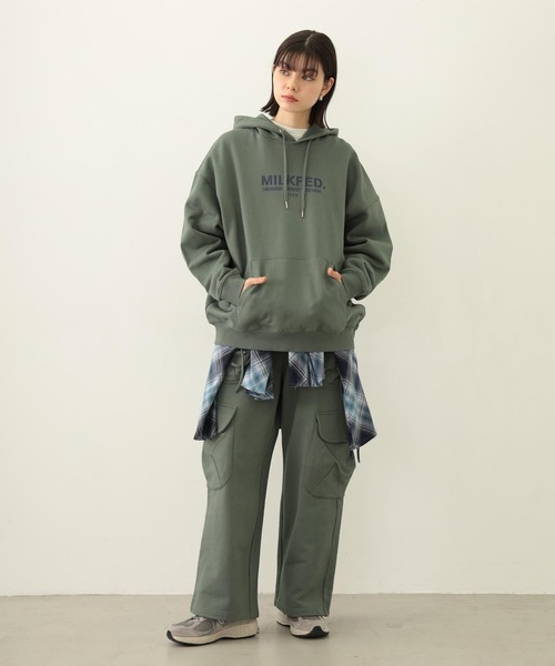 MILKFED.（ミルクフェド）の「RUFFLED TUNIC（シャツ/ブラウス・レディース・ブルー/ブラック/オリーブ・ONE SIZE）」の19枚目の写真