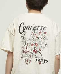 PIGMENT DYE FLOWER LOGO TEE