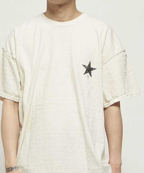 CONVERSE TOKYO（コンバーストウキョウ）の「PIGMENT DYE FLOWER LOGO TEE（Tシャツ/カットソー・レディース・ホワイト/ブラック/ブルー・SMALL/MEDIUM）」の4枚目の写真