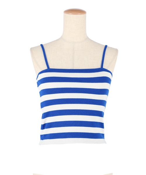 coca（coca）（コカ）の「OUTBRA カップ付きボーダーキャミソール（キャミソール・レディース・ブルー/アイボリー・S/M/L）」の11枚目の写真