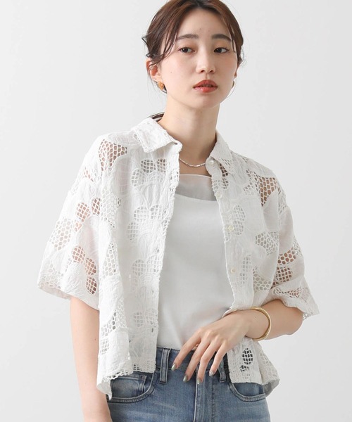 JOVONNA LONDON/カットワークレースブラウス/S/コットン/BLK JOVONNA LONDON カットワークレースブラウス（その他ブランド