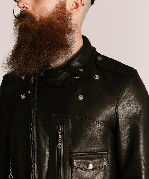 Schott(ショット)の「Schott/ショット/568US VANDALS JKT/ヴァンダルズ ジャケット(ライダースジャケット・メンズ・ブラック・36/38/40/42/44)」の7枚目の写真