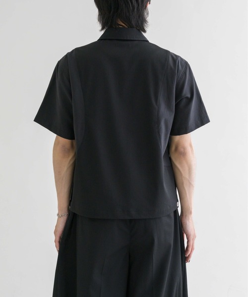 EPNK(イーピーエヌケー)の「【EPNK】Eyelet zip up half shirt / アイレットジップアップハーフシャツ(シャツ/ブラウス・メンズ・チャコールグレー/ブラック・SMALL/MEDIUM/LARGE)」の22枚目の写真