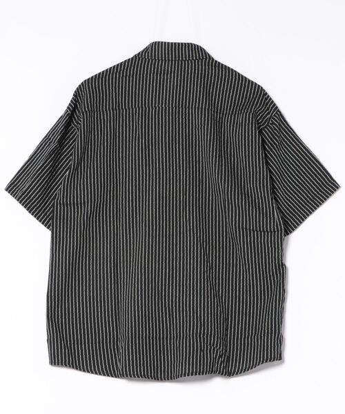 HOOK(フック)の「ユニークラインストライプ半袖シャツ (SS)(シャツ/ブラウス・メンズ・ダークグリーン/ブラック・LARGE/MEDIUM)」の19枚目の写真