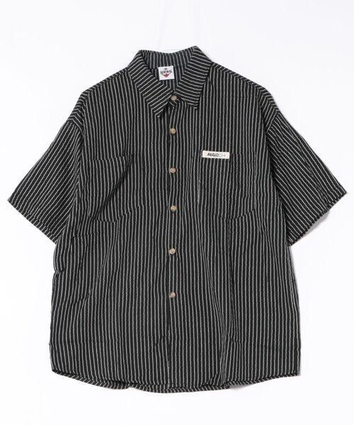 HOOK(フック)の「ユニークラインストライプ半袖シャツ (SS)(シャツ/ブラウス・メンズ・ダークグリーン/ブラック・LARGE/MEDIUM)」の20枚目の写真