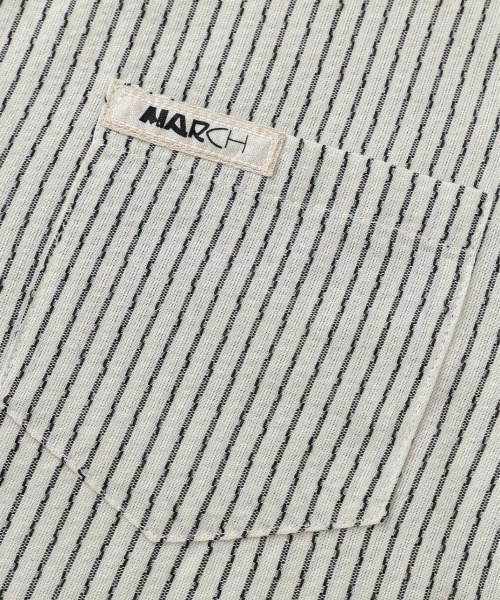 HOOK(フック)の「ユニークラインストライプ半袖シャツ (SS)(シャツ/ブラウス・メンズ・ダークグリーン/ブラック・LARGE/MEDIUM)」の3枚目の写真