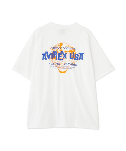AVIREX(アヴィレックス)の「AVIREX USA T-SHIRT / ロゴ 半袖Tシャツ / AVIREX / アヴィレックス(Tシャツ/カットソー・メンズ・ブラック/パープル/ホワイト・MEDIUM/LARGE/X-LARGE/XX-LARGE)」の1枚目の写真