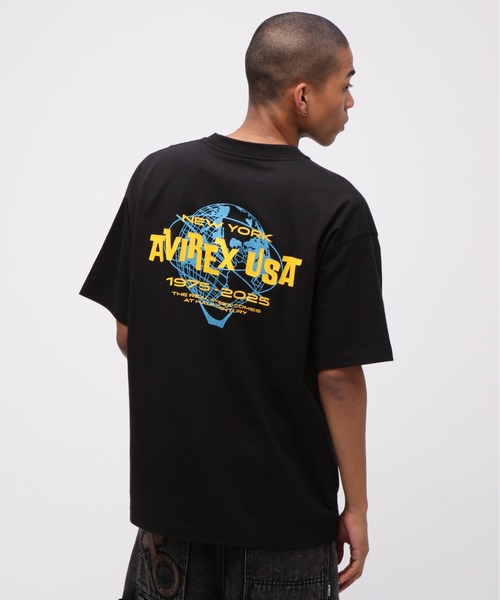 AVIREX(アヴィレックス)の「AVIREX USA T-SHIRT / ロゴ 半袖Tシャツ / AVIREX / アヴィレックス(Tシャツ/カットソー・メンズ・ブラック/パープル/ホワイト・MEDIUM/LARGE/X-LARGE/XX-LARGE)」の12枚目の写真