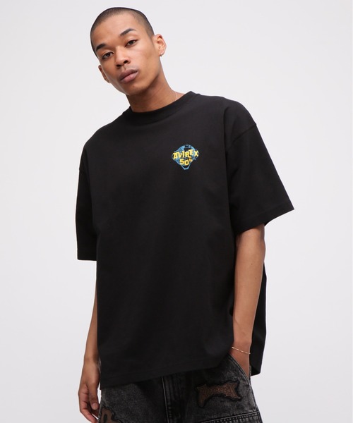 AVIREX(アヴィレックス)の「AVIREX USA T-SHIRT / ロゴ 半袖Tシャツ / AVIREX / アヴィレックス(Tシャツ/カットソー・メンズ・ブラック/パープル/ホワイト・MEDIUM/LARGE/X-LARGE/XX-LARGE)」の13枚目の写真