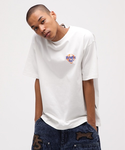 AVIREX(アヴィレックス)の「AVIREX USA T-SHIRT / ロゴ 半袖Tシャツ / AVIREX / アヴィレックス(Tシャツ/カットソー・メンズ・ブラック/パープル/ホワイト・MEDIUM/LARGE/X-LARGE/XX-LARGE)」の5枚目の写真