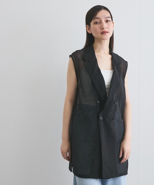 PERSONS 3ピース セットアップ ヘリンボーン デニム調 AB5 メンズ