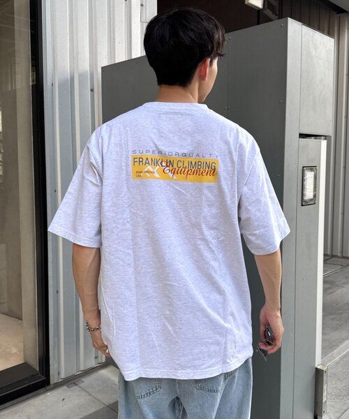 Franklin Climbing(フランクリンクライミング)の「【Franklin Climbing】ユニセックスイエローロゴプリントTEE(Tシャツ/カットソー・メンズ・ブラック/ホワイト/ライトグレー・MEDIUM/LARGE)」の20枚目の写真