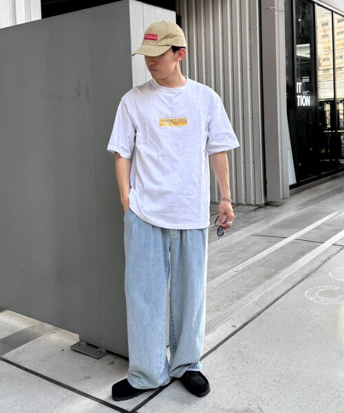 Franklin Climbing(フランクリンクライミング)の「【Franklin Climbing】ユニセックスイエローロゴプリントTEE(Tシャツ/カットソー・メンズ・ブラック/ホワイト/ライトグレー・MEDIUM/LARGE)」の19枚目の写真