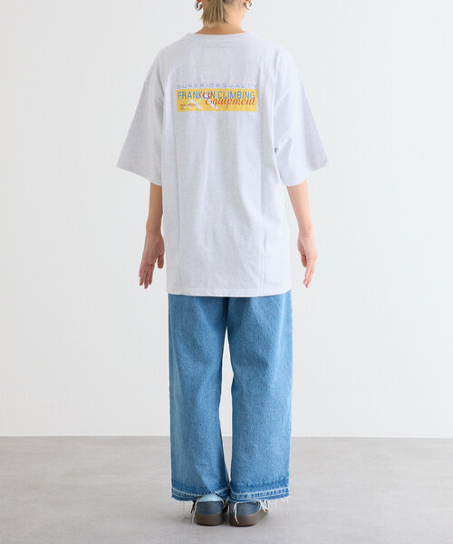 Franklin Climbing(フランクリンクライミング)の「【Franklin Climbing】ユニセックスイエローロゴプリントTEE(Tシャツ/カットソー・メンズ・ブラック/ホワイト/ライトグレー・MEDIUM/LARGE)」の12枚目の写真