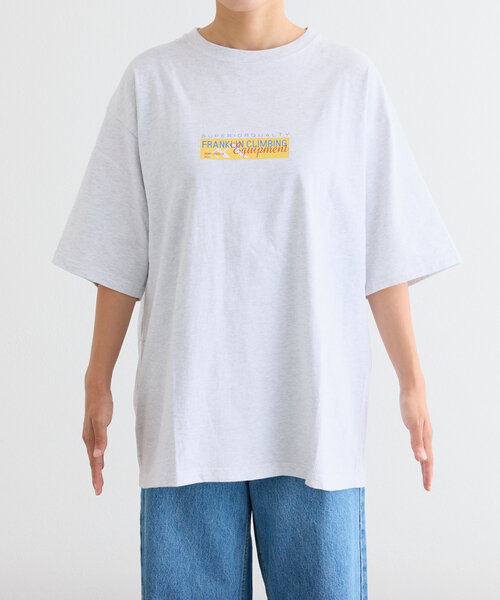 Franklin Climbing(フランクリンクライミング)の「【Franklin Climbing】ユニセックスイエローロゴプリントTEE(Tシャツ/カットソー・メンズ・ブラック/ホワイト/ライトグレー・MEDIUM/LARGE)」の11枚目の写真