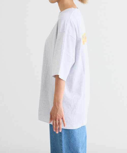 Franklin Climbing(フランクリンクライミング)の「【Franklin Climbing】ユニセックスイエローロゴプリントTEE(Tシャツ/カットソー・メンズ・ブラック/ホワイト/ライトグレー・MEDIUM/LARGE)」の4枚目の写真