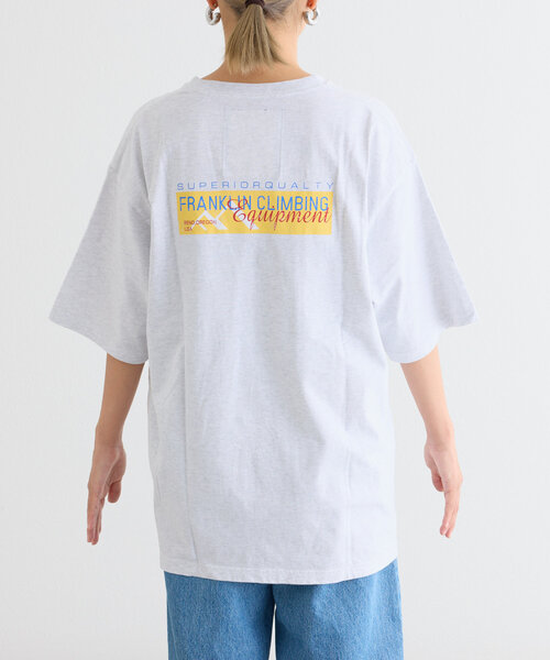 Franklin Climbing(フランクリンクライミング)の「【Franklin Climbing】ユニセックスイエローロゴプリントTEE(Tシャツ/カットソー・メンズ・ブラック/ホワイト/ライトグレー・MEDIUM/LARGE)」の5枚目の写真