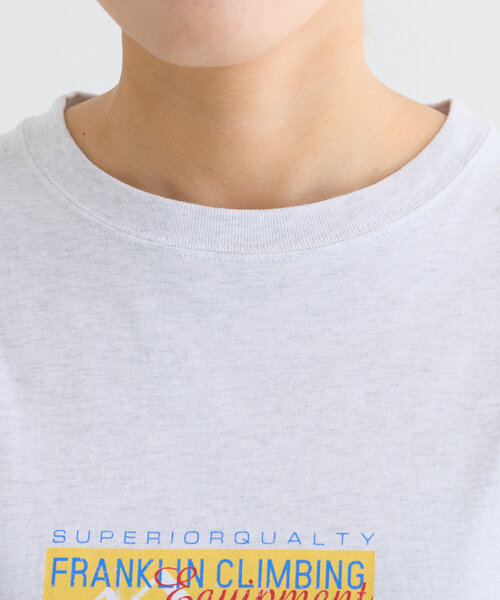 Franklin Climbing(フランクリンクライミング)の「【Franklin Climbing】ユニセックスイエローロゴプリントTEE(Tシャツ/カットソー・メンズ・ブラック/ホワイト/ライトグレー・MEDIUM/LARGE)」の7枚目の写真