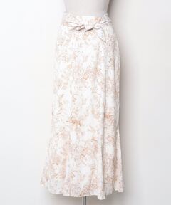 新品　サラサシフォンロングスカート ホワイトSサイズグレースコンチネンタル サラサシフォンロングスカート / GRACE CONTINENTAL | GRACE