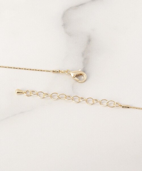 ITS'DEMO（イッツデモ）の「透かしターコイズリングネックレス（ネックレス・レディース・シルバー/ゴールド・00）」の5枚目の写真