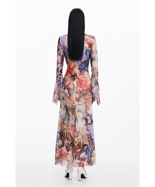 Desigual(デシグアル)の「【Desigual×Maria Escote】バロックプリント レースロングワンピース(ワンピース・レディース・マルチ・XS/S/L/XL/M)」の3枚目の写真