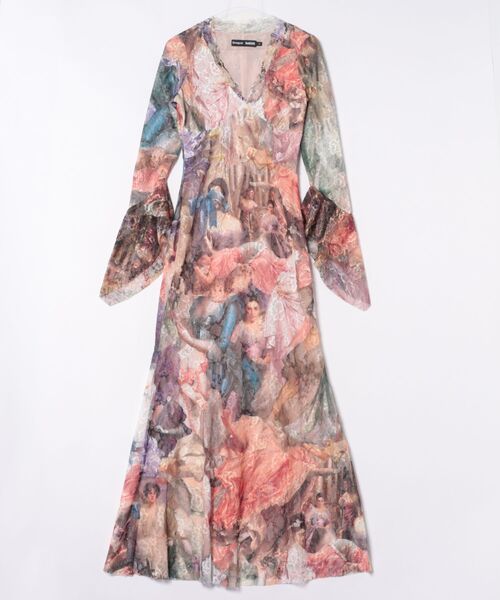 Desigual(デシグアル)の「【Desigual×Maria Escote】バロックプリント レースロングワンピース(ワンピース・レディース・マルチ・XS/S/L/XL/M)」の9枚目の写真