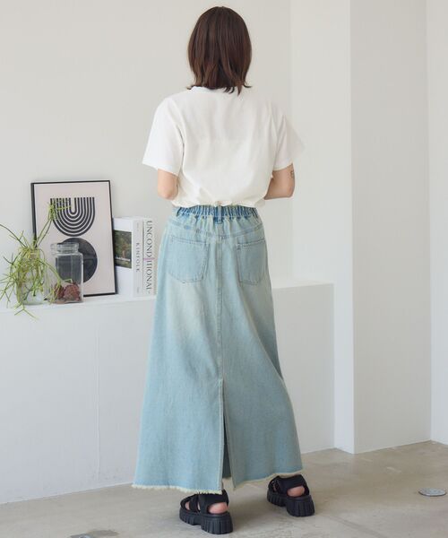 RETRO GIRL(レトロガール)の「メッセージロゴチビTEE(Tシャツ/カットソー・レディース・オフホワイト/ナチュラル/ライトグレー・FREE)」の7枚目の写真