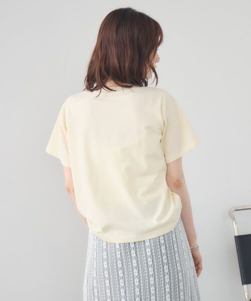 RETRO GIRL(レトロガール)の「メッセージロゴチビTEE(Tシャツ/カットソー・レディース・オフホワイト/ナチュラル/ライトグレー・FREE)」の18枚目の写真