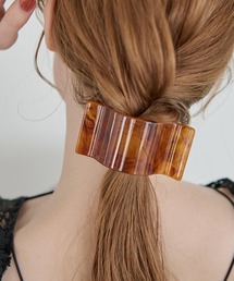 Crisp | マーブルワイドクリップ(バレッタ/ヘアクリップ)