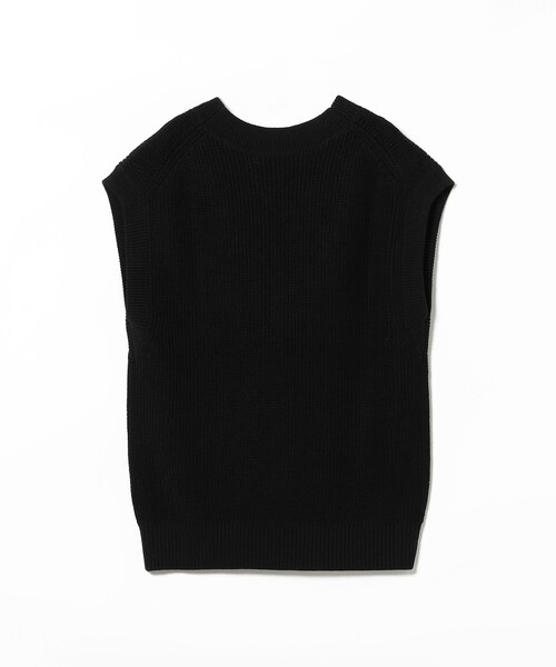 Demi-Luxe BEAMS（デミルクス ビームス）の「【1/9再値下げ】コットン 畦編みベスト［手洗い可］（ベスト・レディース・ブラウン系その他4/ブラック・ONE SIZE）」の15枚目の写真