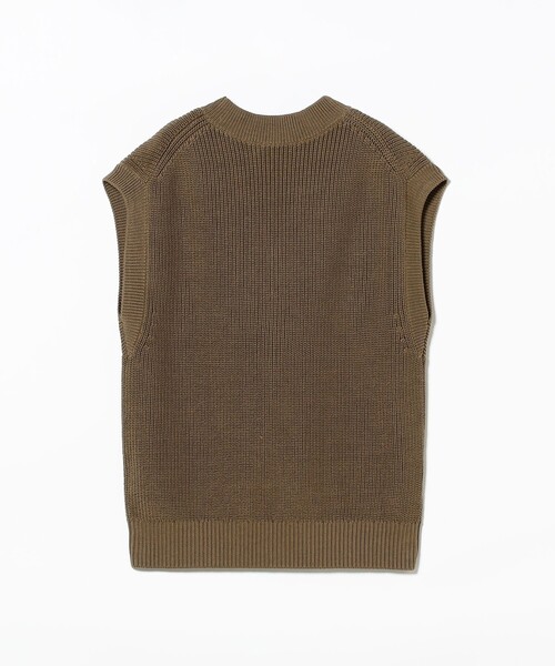 Demi-Luxe BEAMS（デミルクス ビームス）の「【1/9再値下げ】コットン 畦編みベスト［手洗い可］（ベスト・レディース・ブラウン系その他4/ブラック・ONE SIZE）」の20枚目の写真